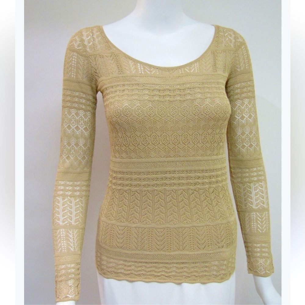 Ralph Lauren Long Sleeve Crochet Knit Sweater - Picture 3 of 12